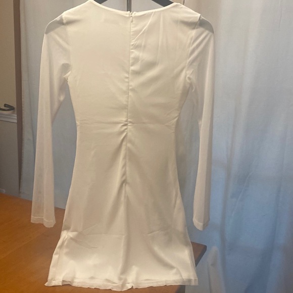 COPY - Princess Polly White Martinez Fit and Flare Mini Dress - Picture 7 of 8